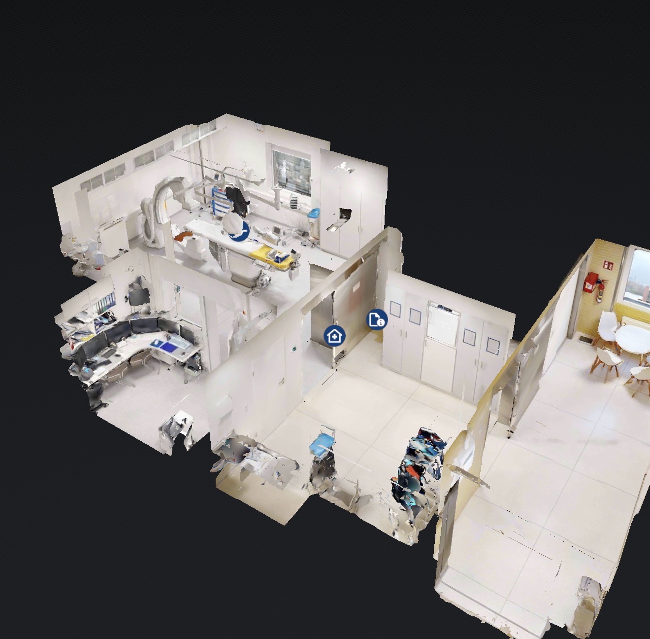 3D-Modell Herzkatheter-Labor