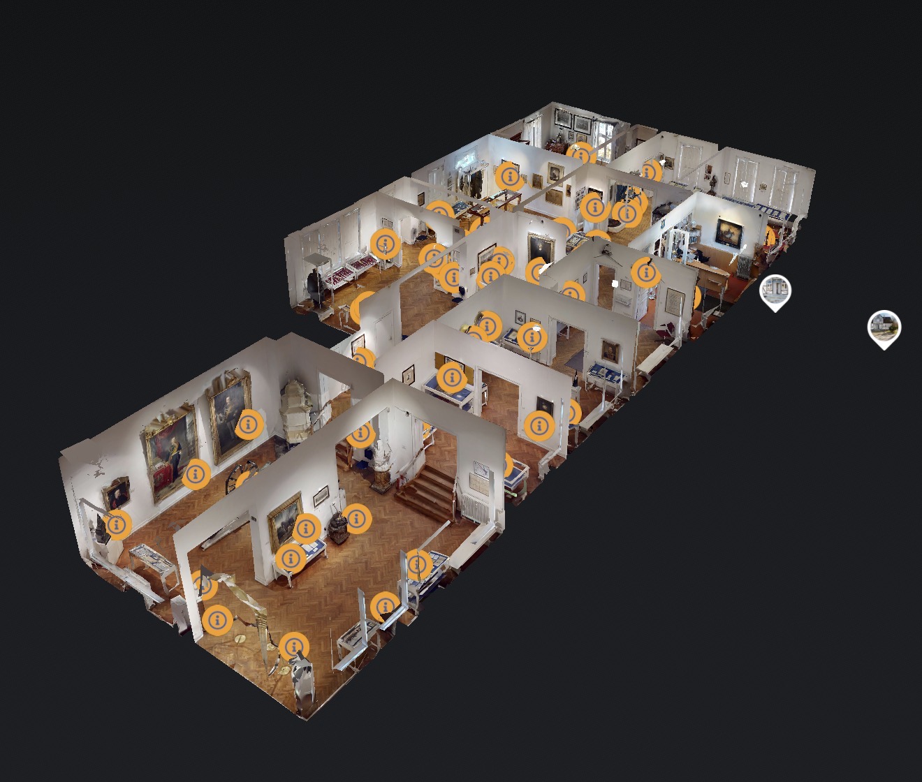 Bismarck Museum – Großes Dollhouse mit Gemälden